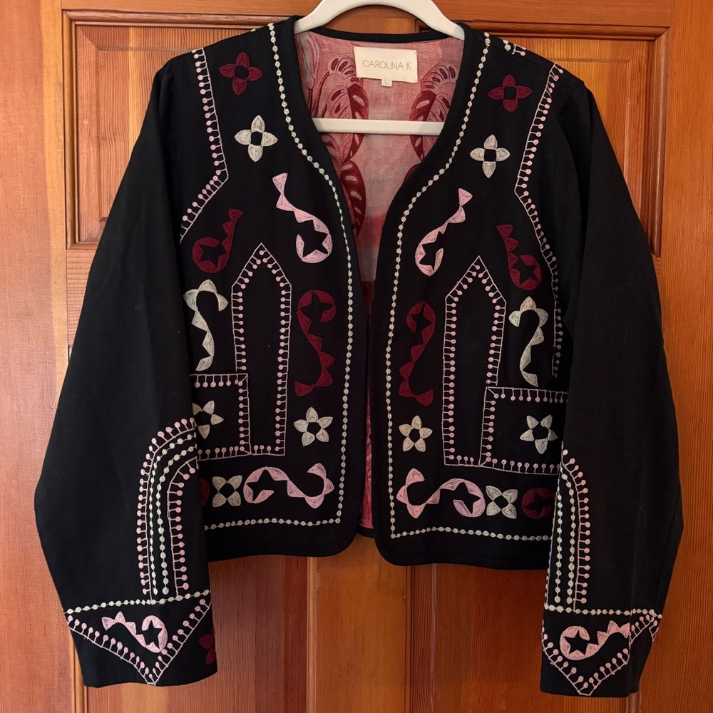Carolina K Embroidered Cotton Jacket